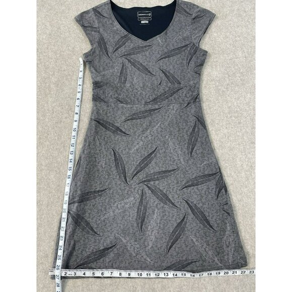 Merrell Opti-Wick Dress Women's Small Grey Short Sleeve V Neck Lined Athletic - Picture 11 of 16